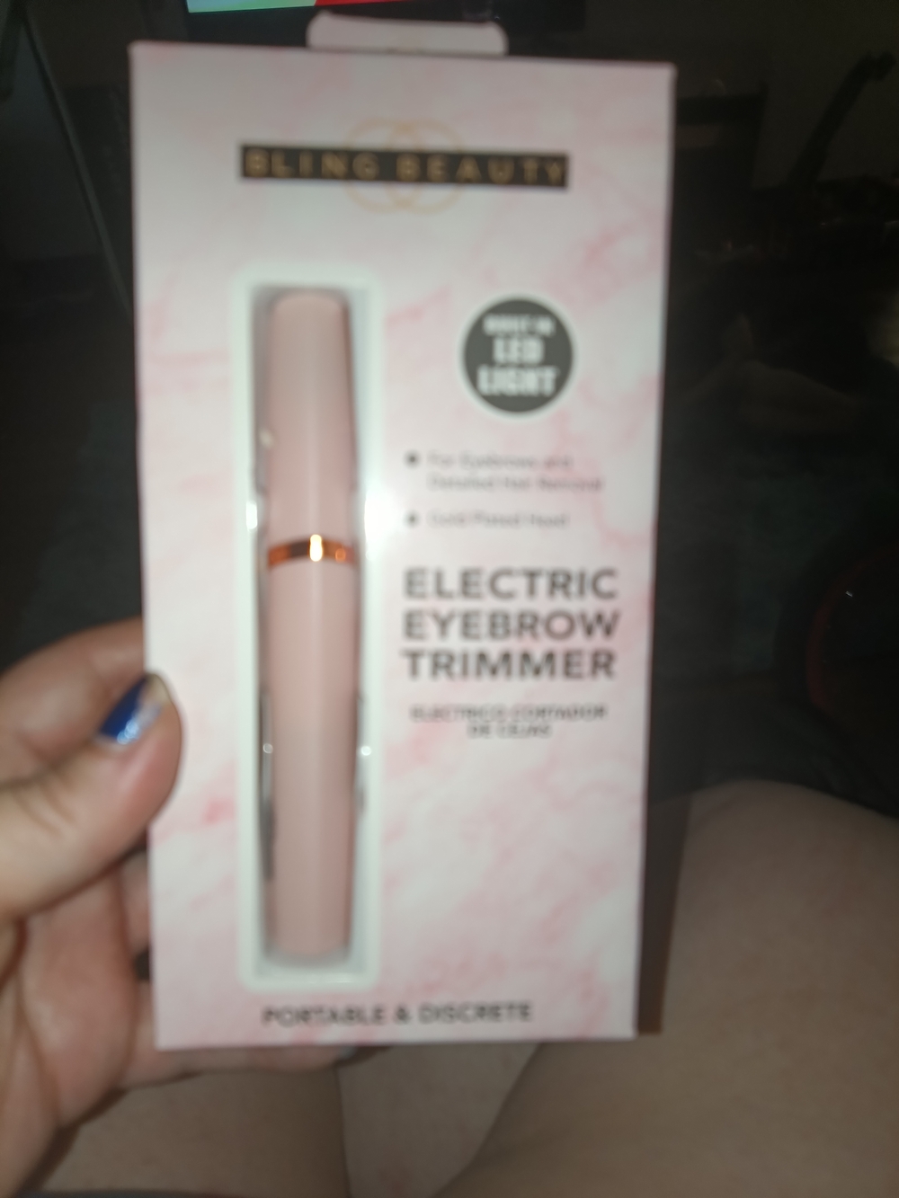 Source Unknown Bling Beauty Pink Electric Eyebrow Trimmer